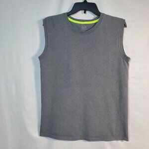 Fruit of the Loom Men's Sleeveless Dark Gray Muscle Shirt Size Small